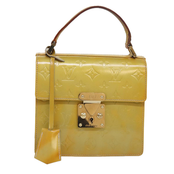 LOUIS VUITTON Monogram Vernis Spring street Hand Bag Gris M91029 LV Auth 84706 - Picture 13 of 16